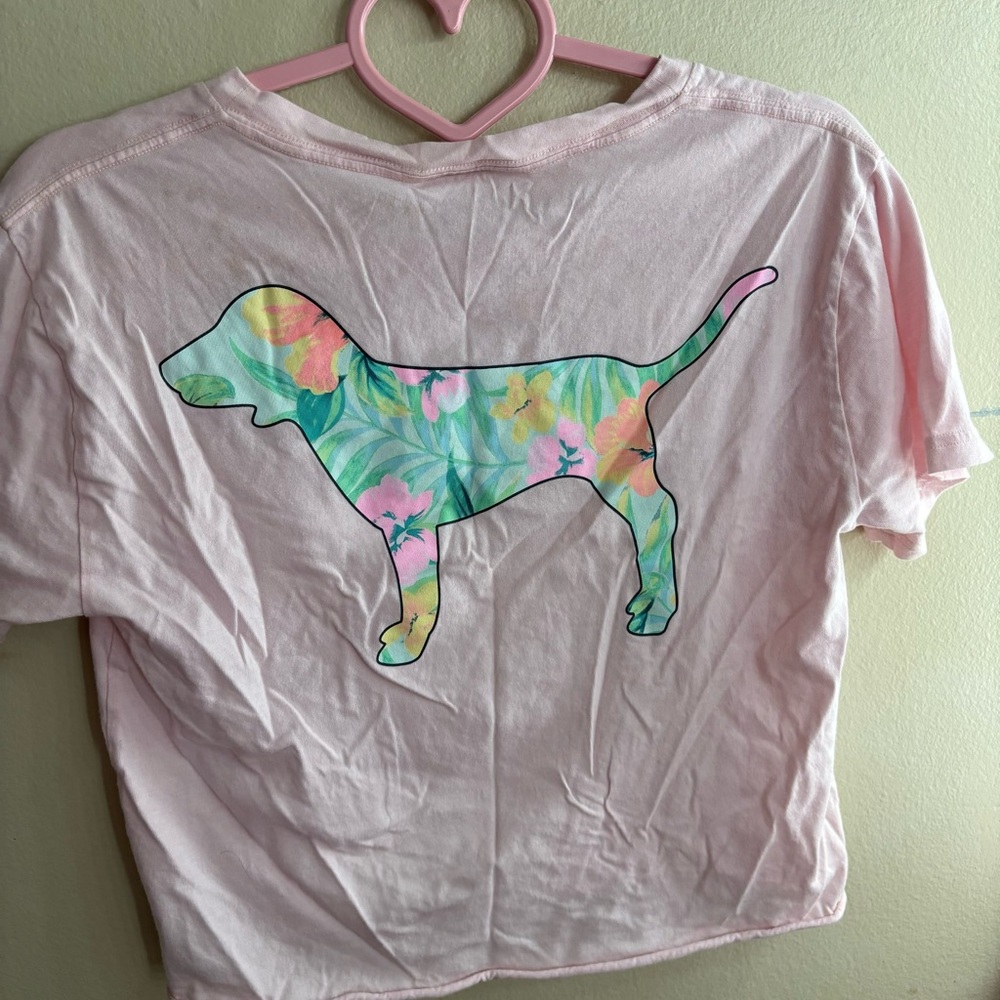 victoria secret pink crop top